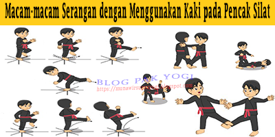 Serangan kaki dalam pencak silat disebut