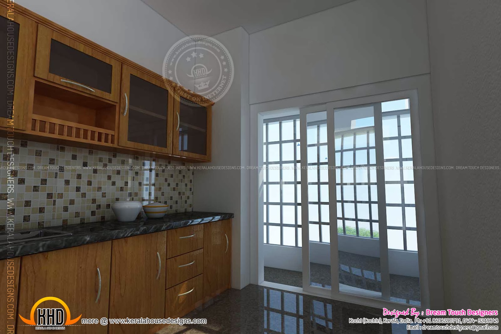 Kitchen design in Kerala - Kerala home design and floor plans - 9000
