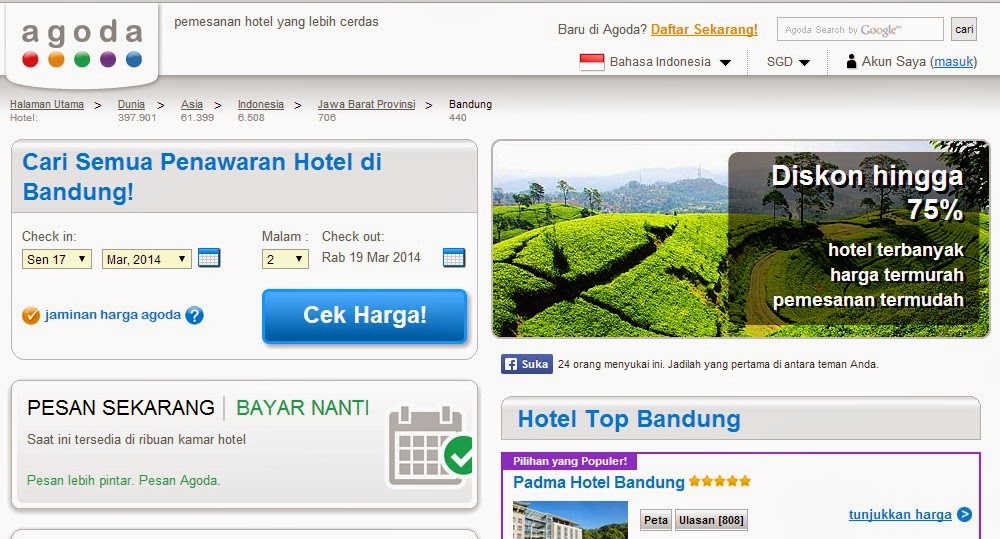 Agoda Bandung Memberikan Kemudahan dan Tarif Murah Hotel di Bandung