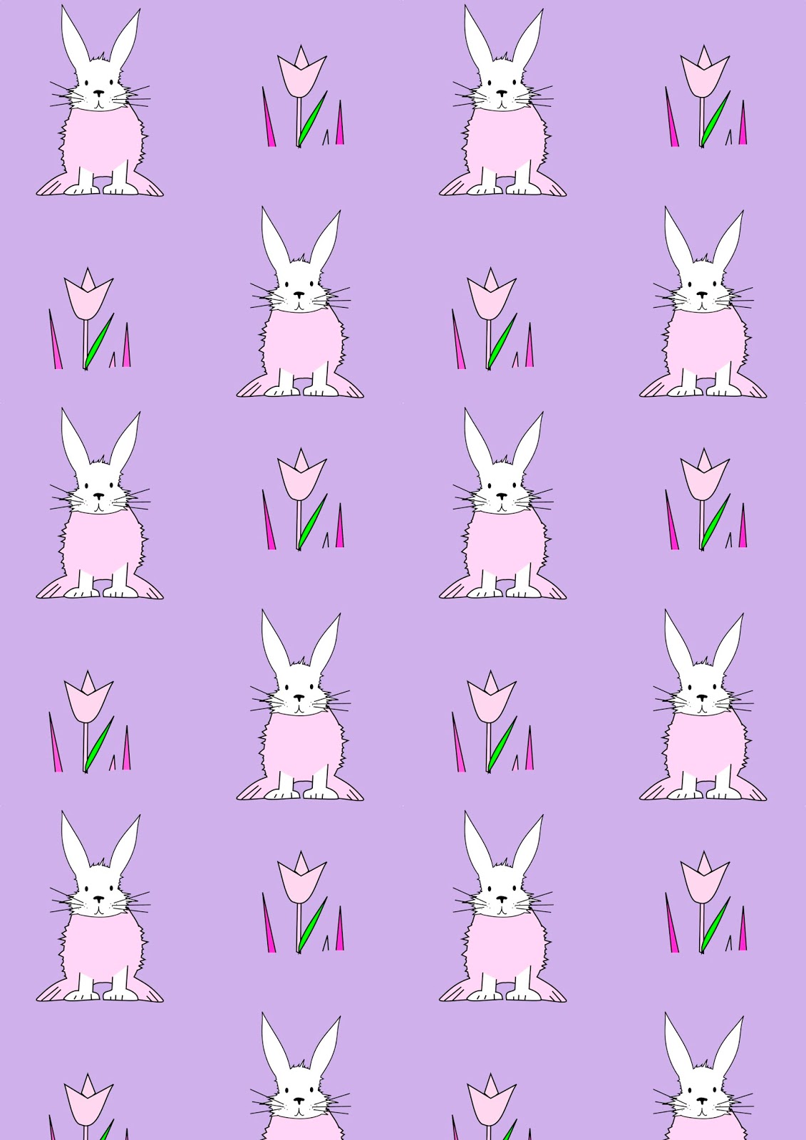 Free digital bunny scrapbooking paper Osterpapier freebie