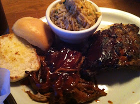 Texas Roadhouse Combo Ribs Pulled Pork BBQ Barbecue Barbeque Bar-B-Que