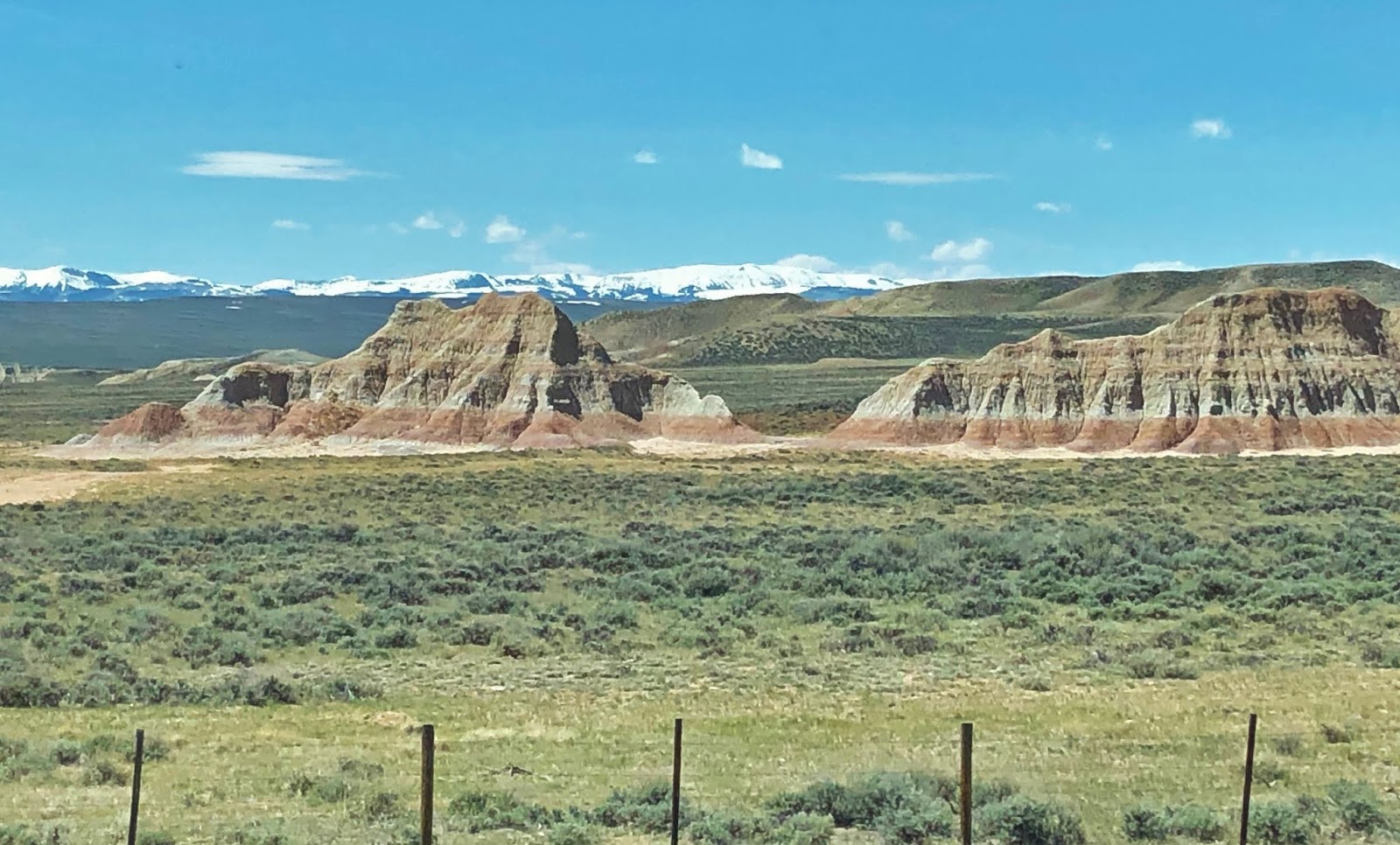 Down the Road Our Amazing River Site on BLM Land Wyoming