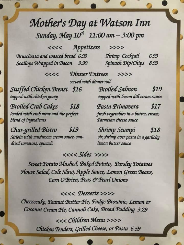 Valley Girl Views Mothers Day Take Out Meals