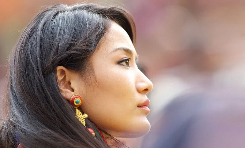 Queen Jetsun Pema of Bhutan (The Gyaltsuen or Dragon Queen) and King Jigme Khesar Namgyel Wangchuck