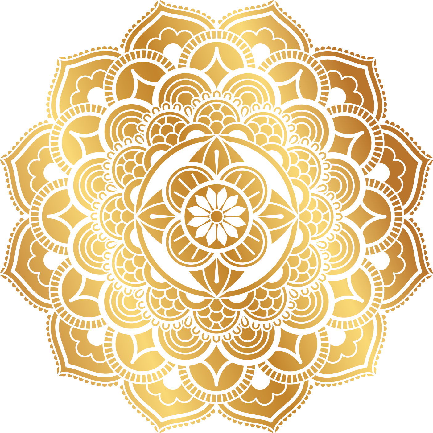 gold mandala sticker, Motif Pattern, Gold retro pattern, gold Coin