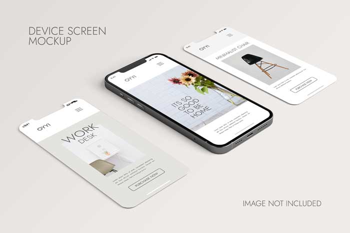Phone Screen Ui Ux App Presentation Mockup Phone Screen Ui Ux App Mockup