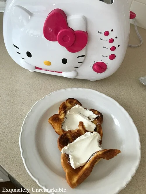 Breakfast with Hello Kitty Toast