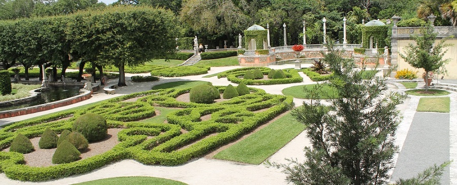 Jardines en la Villa Vizcaya Jardines en la Villa Vizcaya