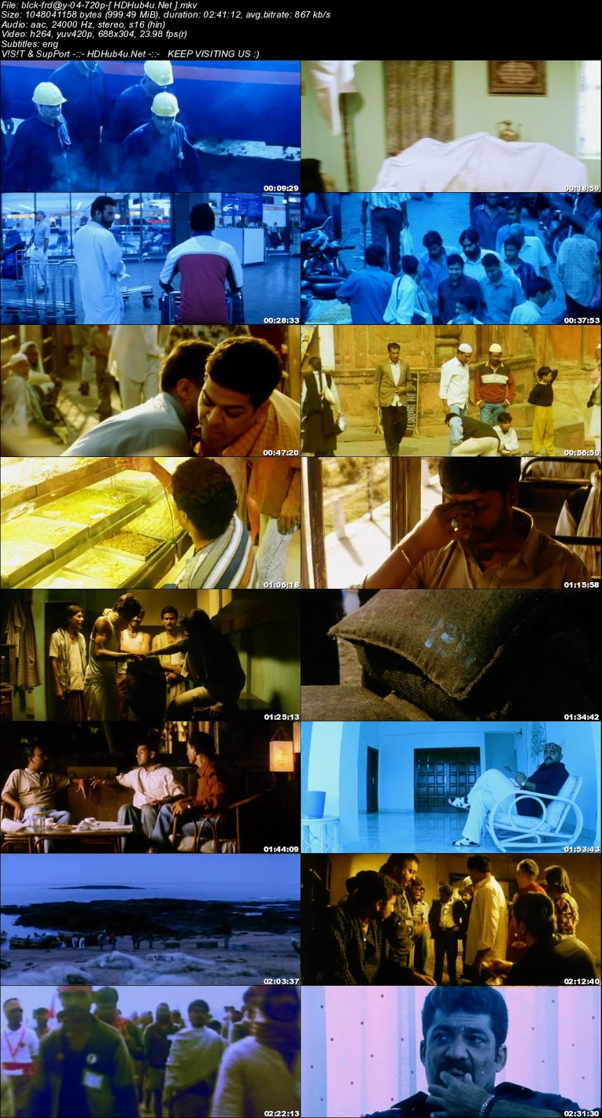 Black Friday 2004 Hindi Movie DVDRip x264 999Mb Download