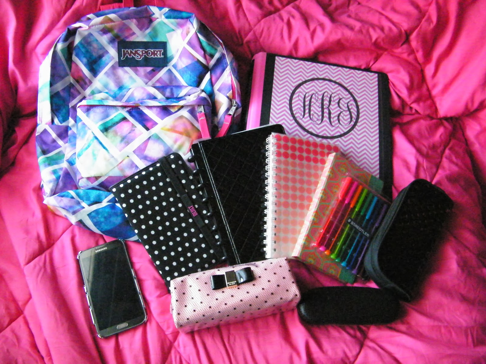 Love, Haylee K.: Back to school: What's in my backpack.