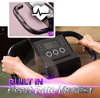 Slim Cycle's Digital Monitor & pulse heart-rate sensors, image