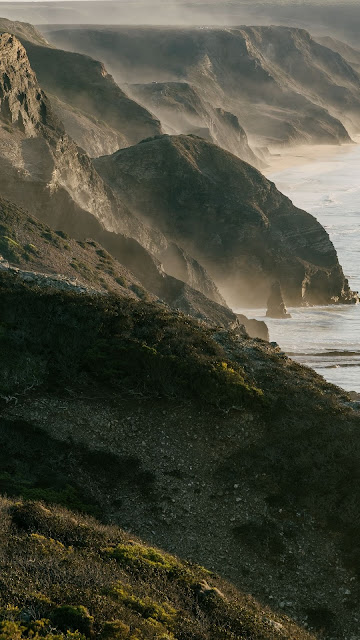 Landscape, Sea, Coast, Rocks, Fog Landscape, Sea, Coast, Rocks, Fog