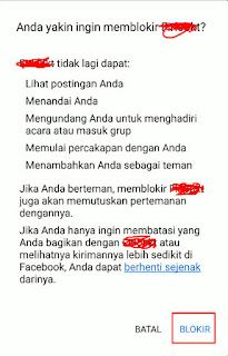 Cara Blokir Facebook Orang Lain