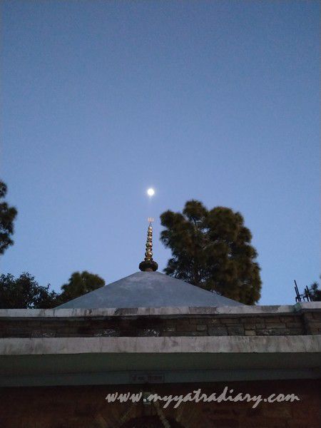 Lord Shiva Temple in Moonlight, Kasar Devi Temple, Uttarakhand