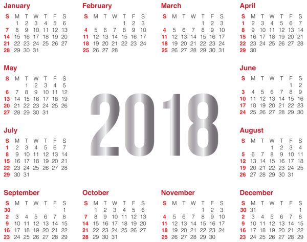 ® Colección de Gifs ®: CALENDARIOS 2018