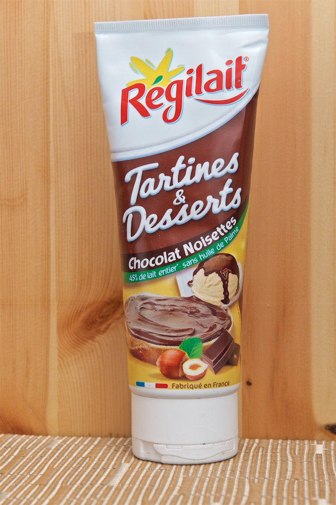 Pâtes à tartiner en tube : caramel Beurre Salé, chocolat noisettes et lait  spéculoos - Nappage et dessert - Régilait