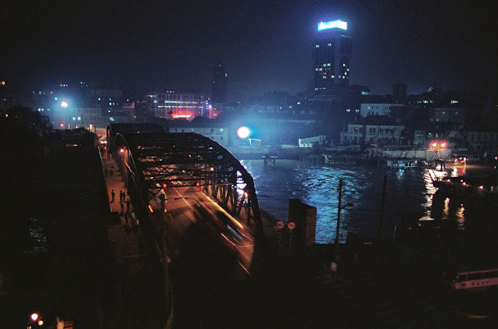 Shanghai, pont Waidaibu, Wusong, © L. Gigout, 1990