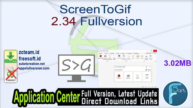 ScreenToGif 2.34 Fullversion