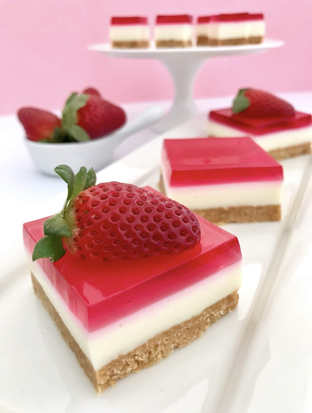 Strawberry Jelly Slice