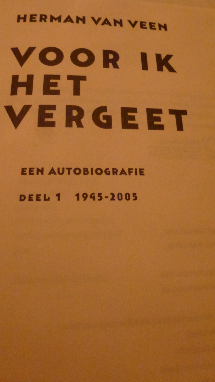 ruis en ritsel citaat Herman van Veen uit voor ik het