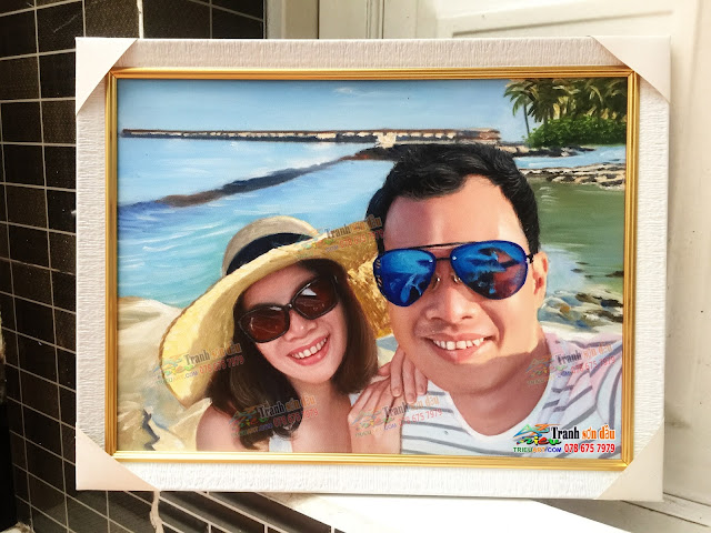 vẽ chân dung chất lượng cao làm quà tặng