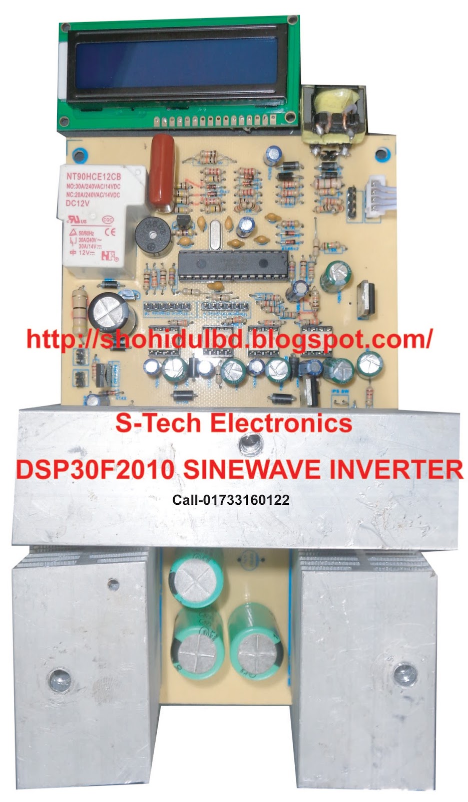 S.tech electronics: dsp30f2010 sinewave inverter mother bord Spisestuebord 110