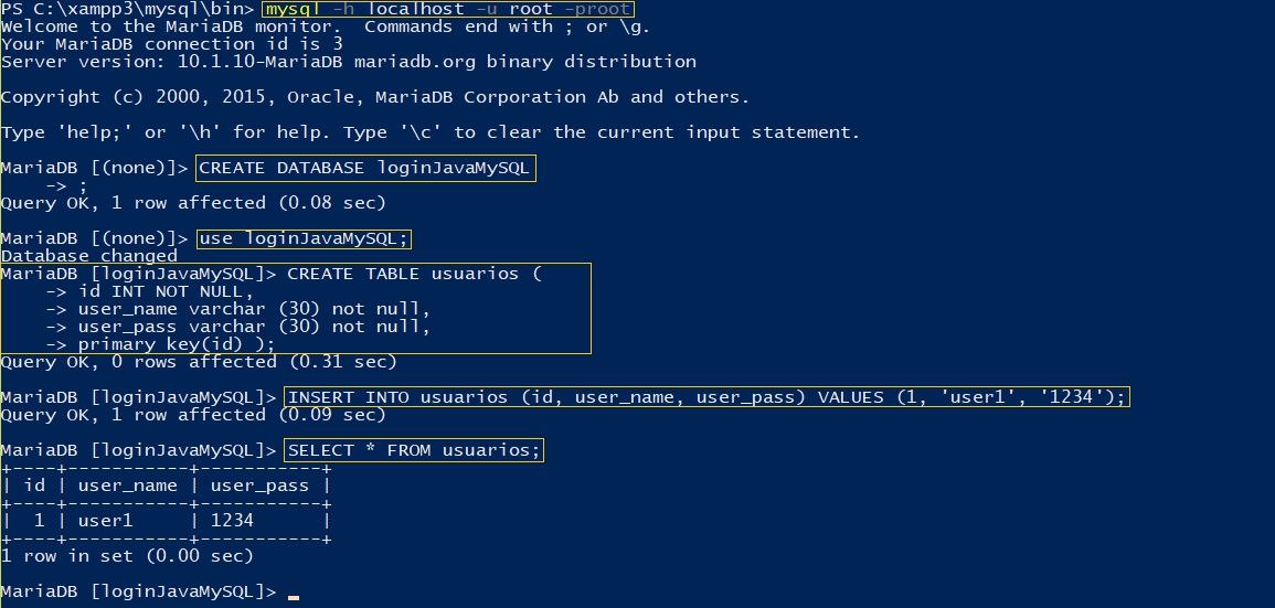 cómo hacer un login en Java