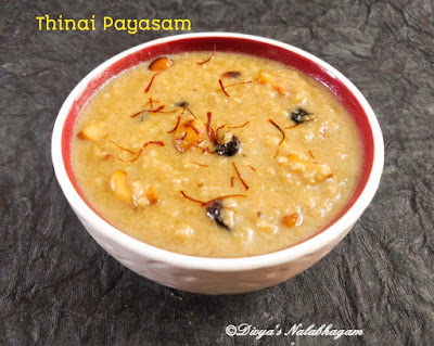 Thinai Payasam | Foxtail Millet Payasam