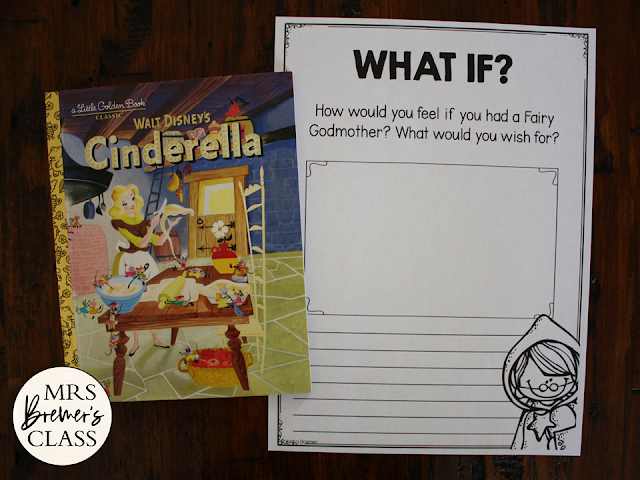 Cinderella Fairy Tales activities unit with Common Core aligned literacy companion activities for First Grade and Second Grade