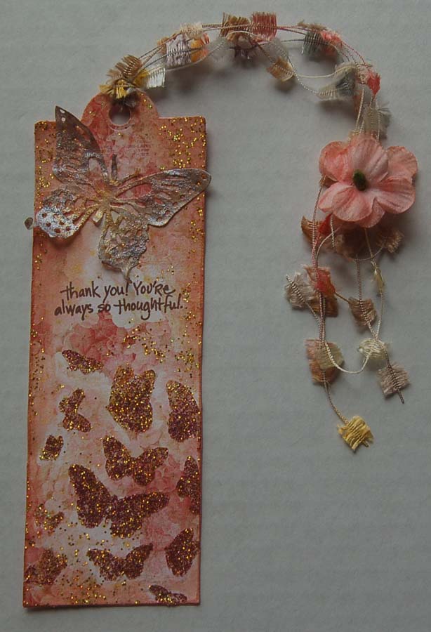 Lynn's Craft Blog Butterfly Bookmark Tags