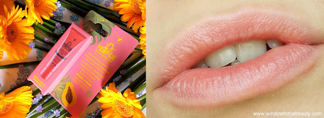 Dr. PawPaw Tinted Peach Pink Balm swatches