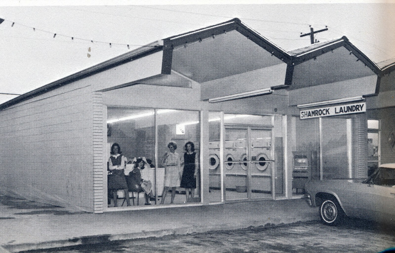 IMAGES OF OUR PAST SHAMROCK LAUNDRY, SHAMROCK SHOPPING CENTER, PINE