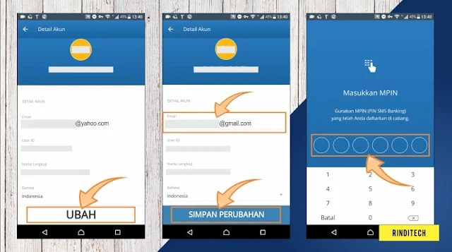 Cara Ganti Email Internet Banking Mandiri