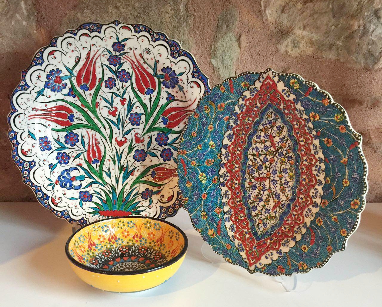 Grand Bazaar Shopping COLORFUL DINNER TABLES WITH TURKISH CERAMICS