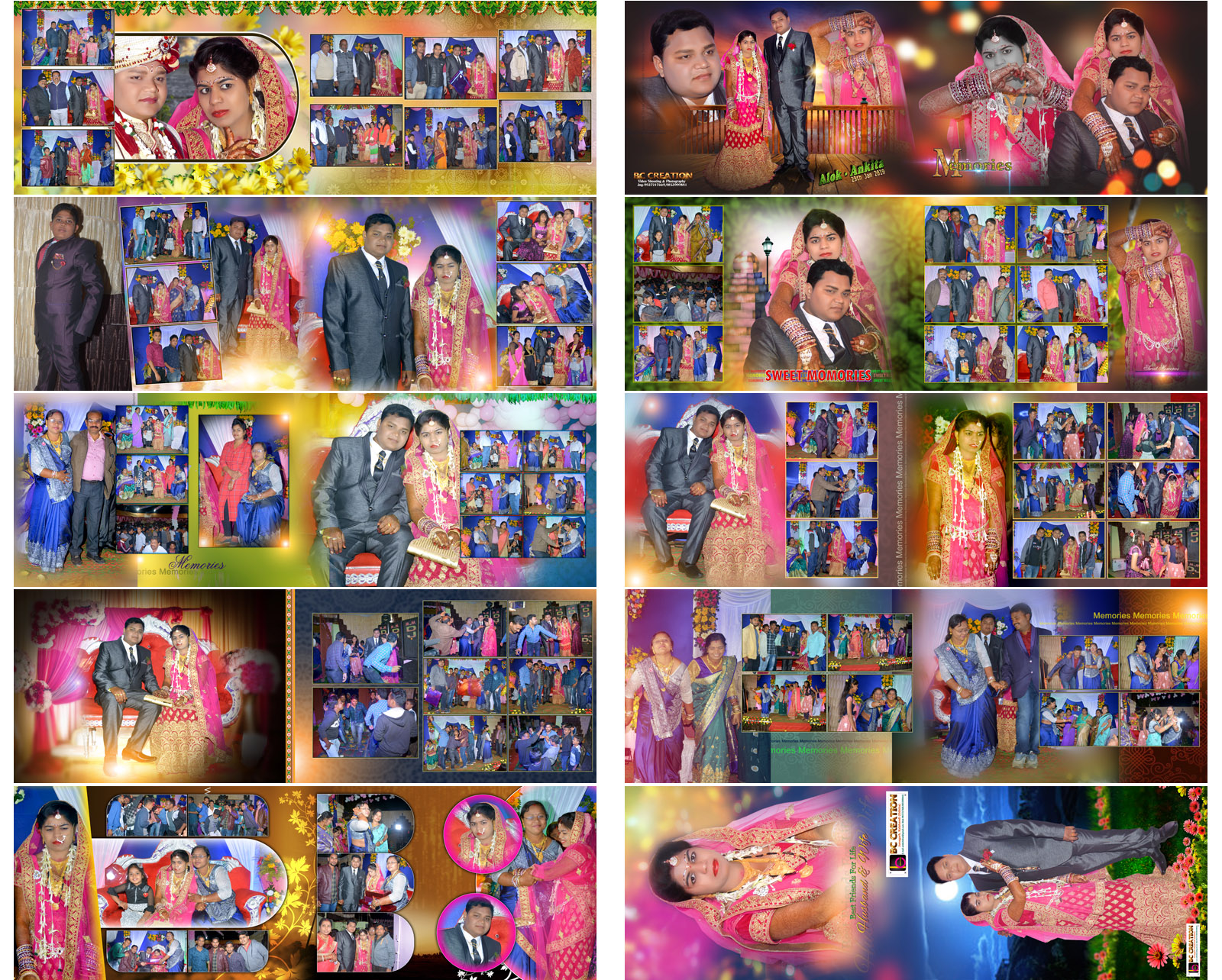 Wedding, Album, 12x36, psd, templates, free download