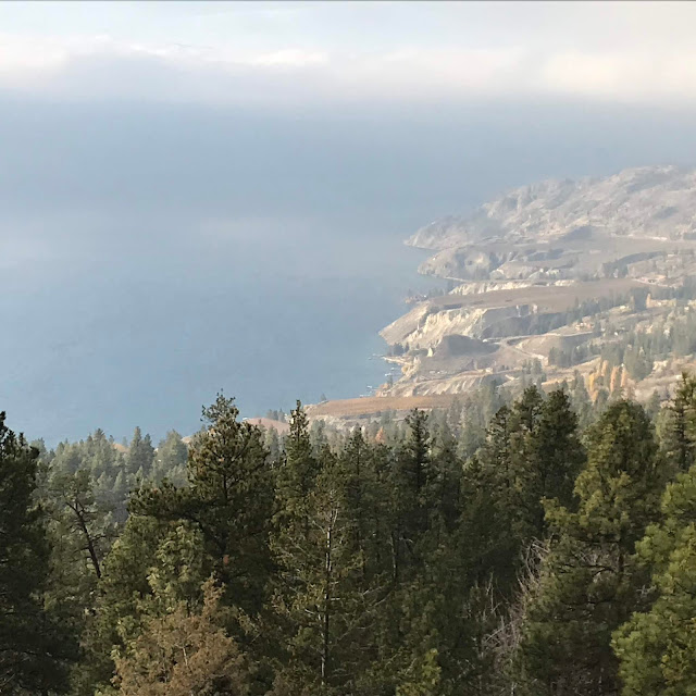 View towards the lake, Kettle Valley Rail Trail