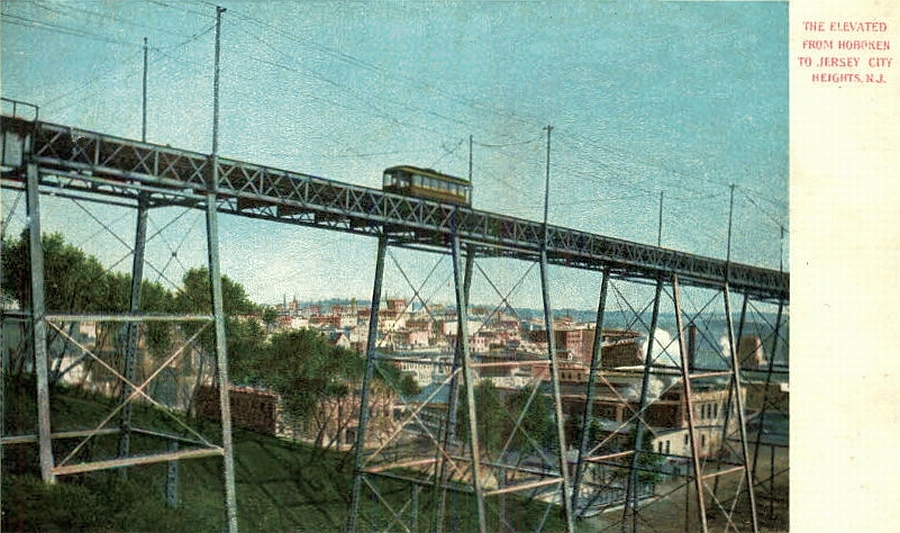 transpress nz Hoboken to Jersey City elevated railway, New Jersey