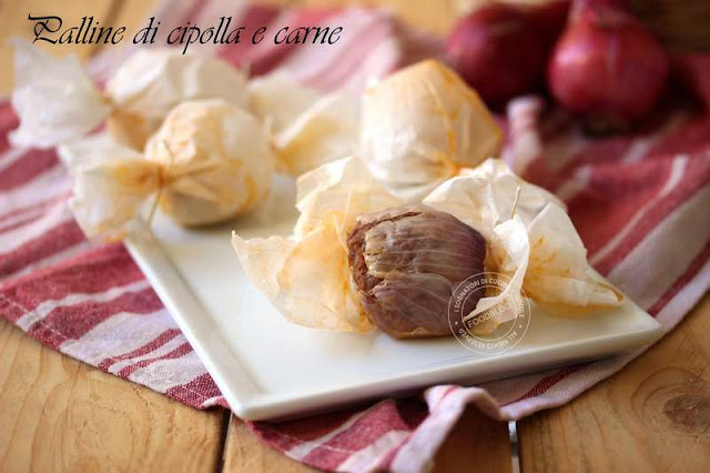 palline di cipolla e carne