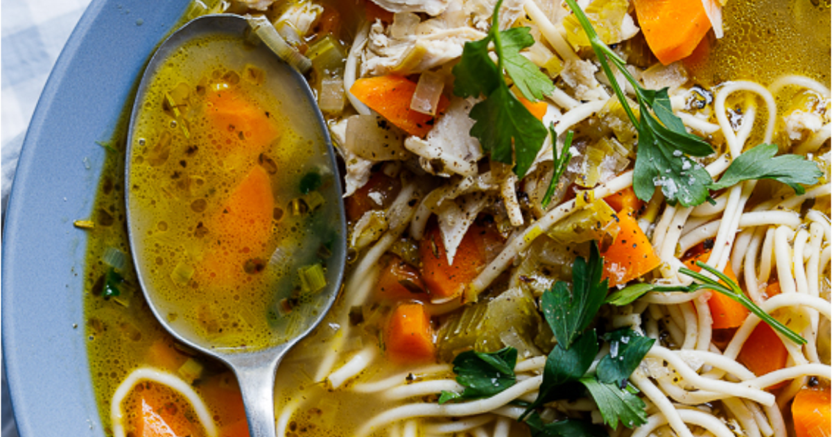 Easy chicken noodle soup | You and Me