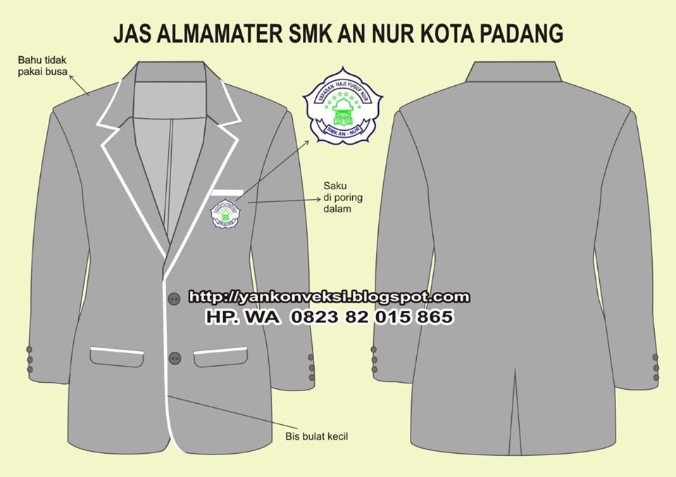 JAKET ALMAMATER SMK PERBANKAN AN NUR PADANG