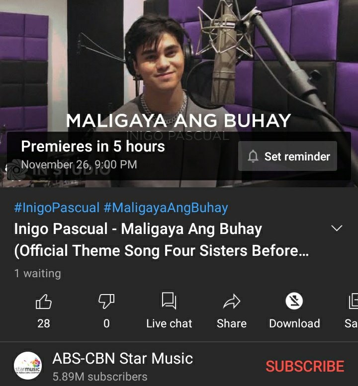 Maligaya ang Buhay by Inigo Pascual is the Official Theme Song of Four Sist...
