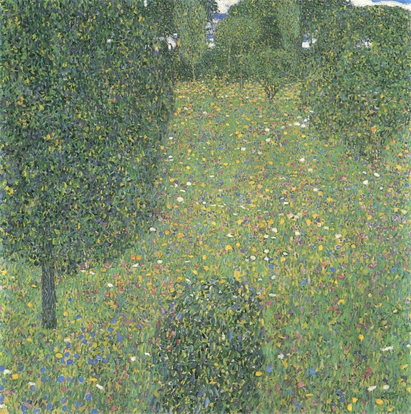 Klimt Flower Field, 1904