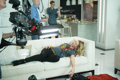 Kate Moss on the set of Absolutely Fabulous: The Movie