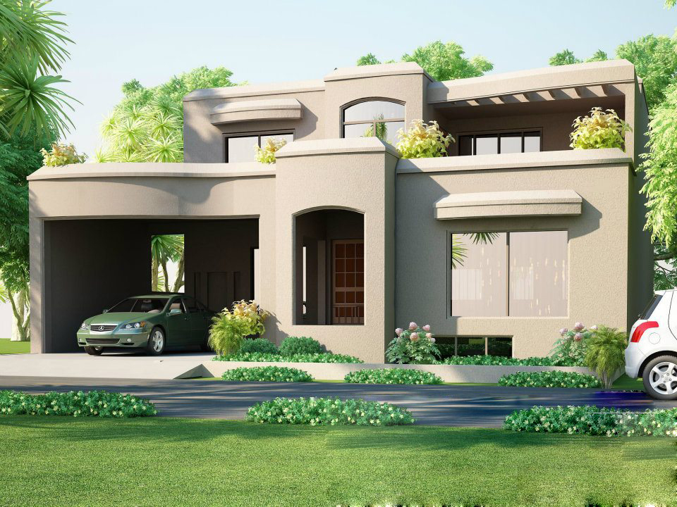 All Architectural Designing: 3D House Front Elevation