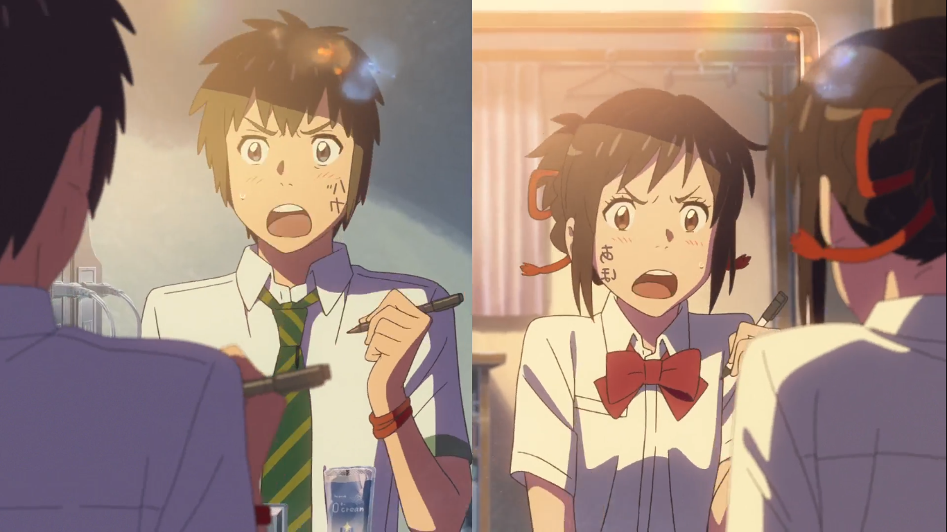 Why did Taki and Mitsuha from the Your Name movie make appearances in