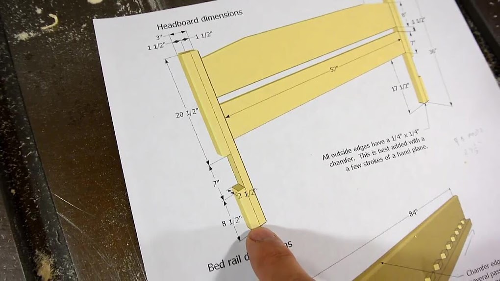 Diy Como hacer una cama de dos plazas de madera pino fácil de hacer