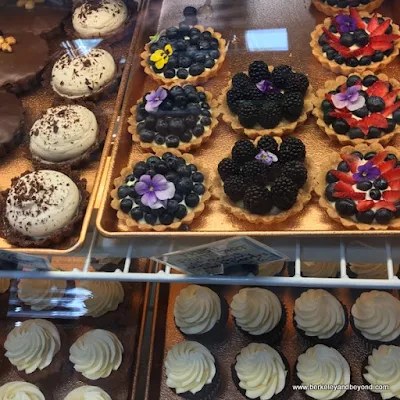 pastry case at One House Bakery in Benicia, California