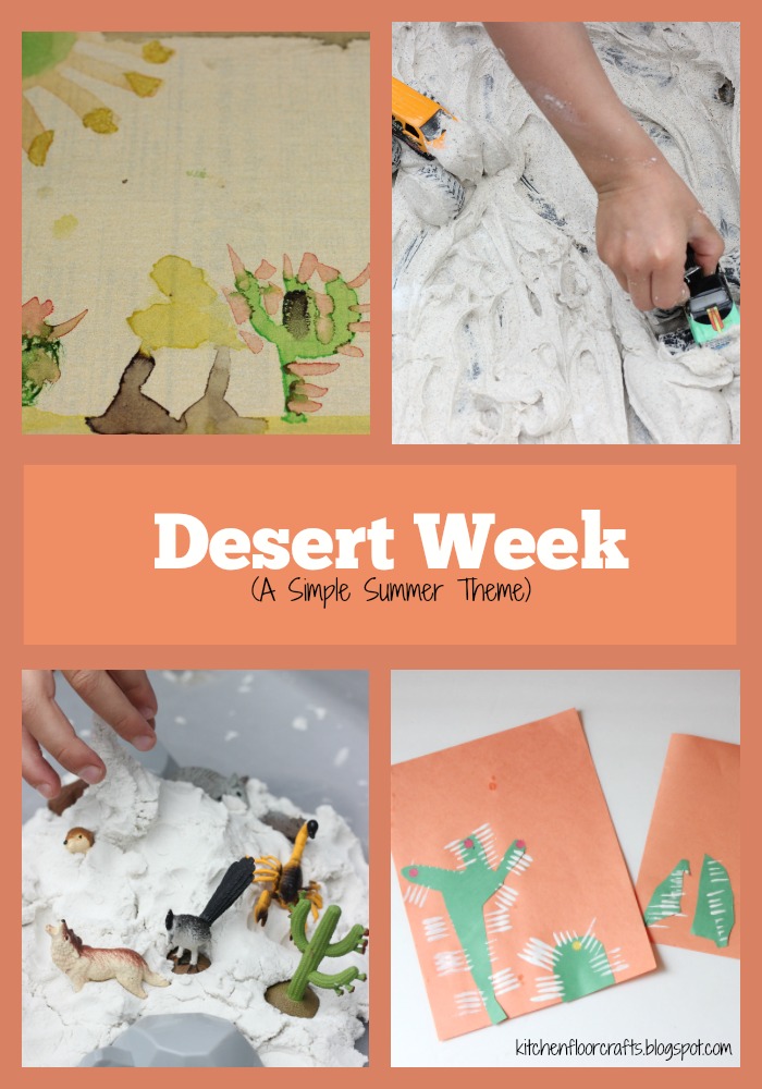 Kitchen Floor Crafts Desert Week (A Simple Summer Theme)