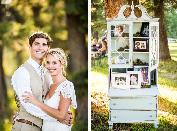 Montana Wedding / Family photo display / Photography: Marianne Wiest Photography / 