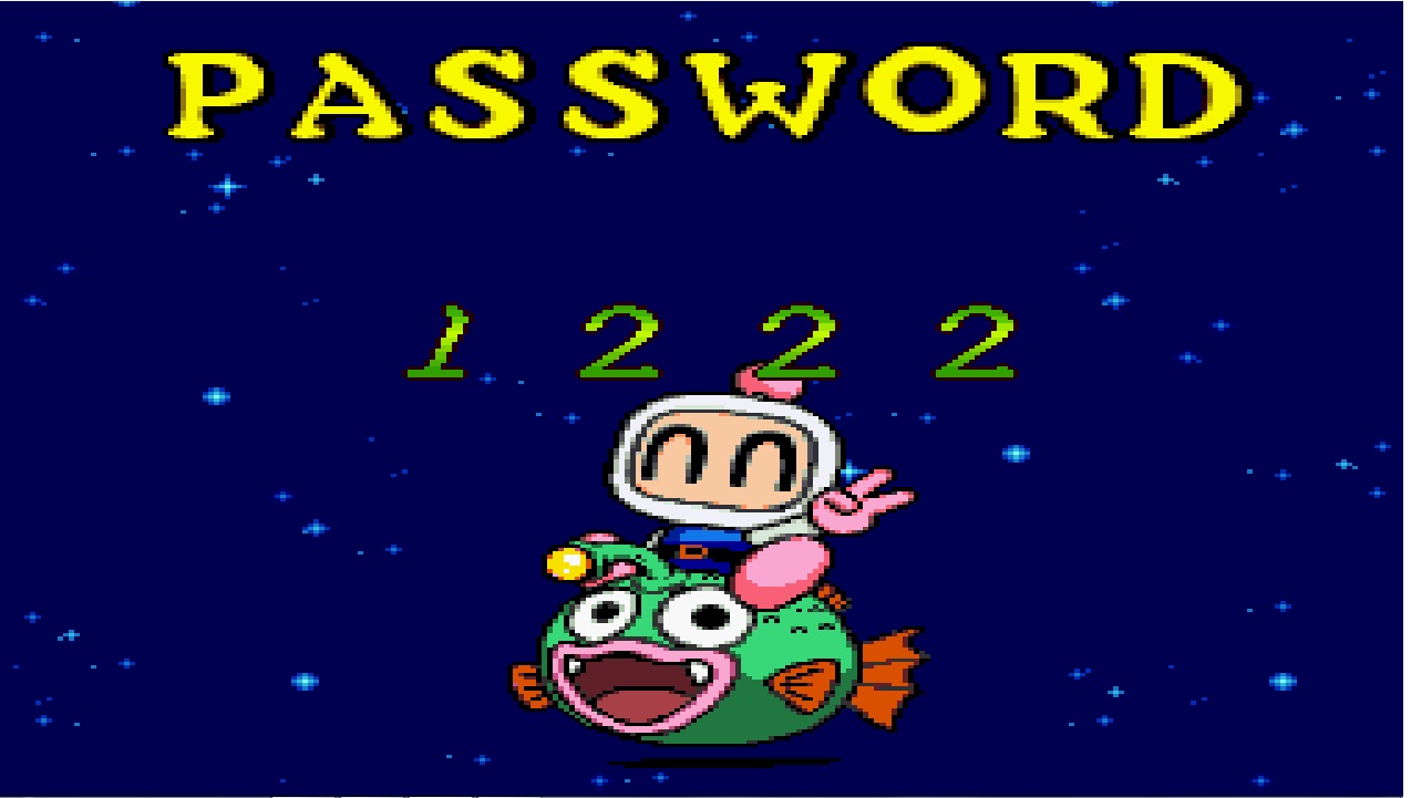 Snes Eternament BomberMan 4 password